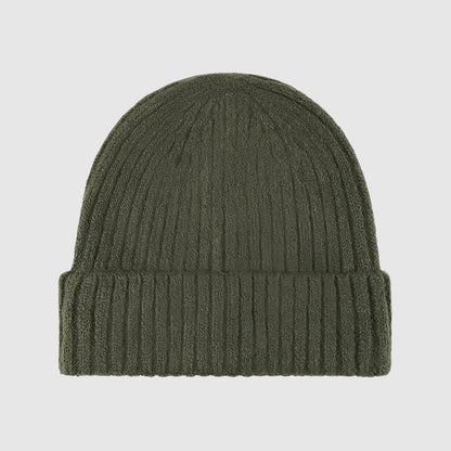 Bonnet en laine unisexe hiver épais tricoté
