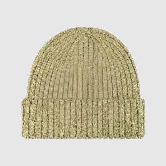 Bonnet en laine unisexe hiver épais tricoté