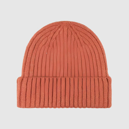 Bonnet en laine unisexe hiver épais tricoté