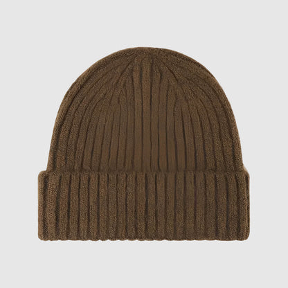 Bonnet en laine unisexe hiver épais tricoté