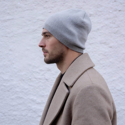 Bonnet en laine unisexe uni hiver doux