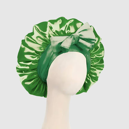 Bonnet en satin ajustable – style coloré et soin des cheveux