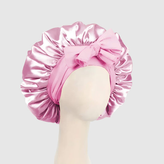 Bonnet en satin ajustable – style coloré et soin des cheveux