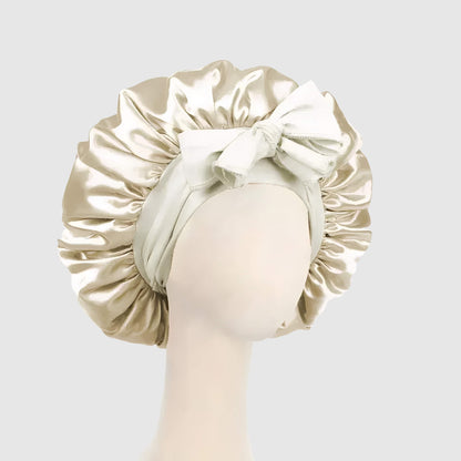 Bonnet en satin ajustable – style coloré et soin des cheveux