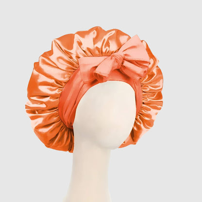 Bonnet en satin ajustable – style coloré et soin des cheveux