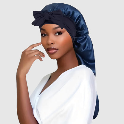 Bonnet en satin avec nœud élégant pour femme