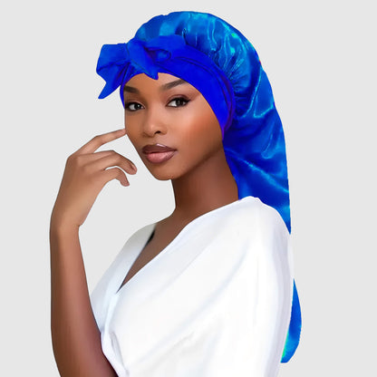 Bonnet en satin avec nœud élégant pour femme