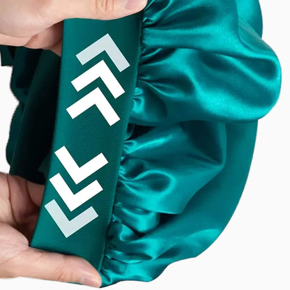 Bonnet en satin avec lien – confort ajustable et protection des cheveux