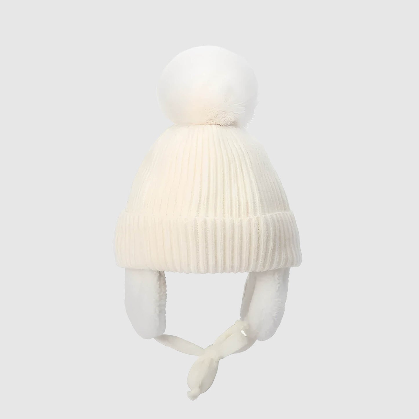 Bonnet enfant pompon – bien chaud avec cache-oreilles