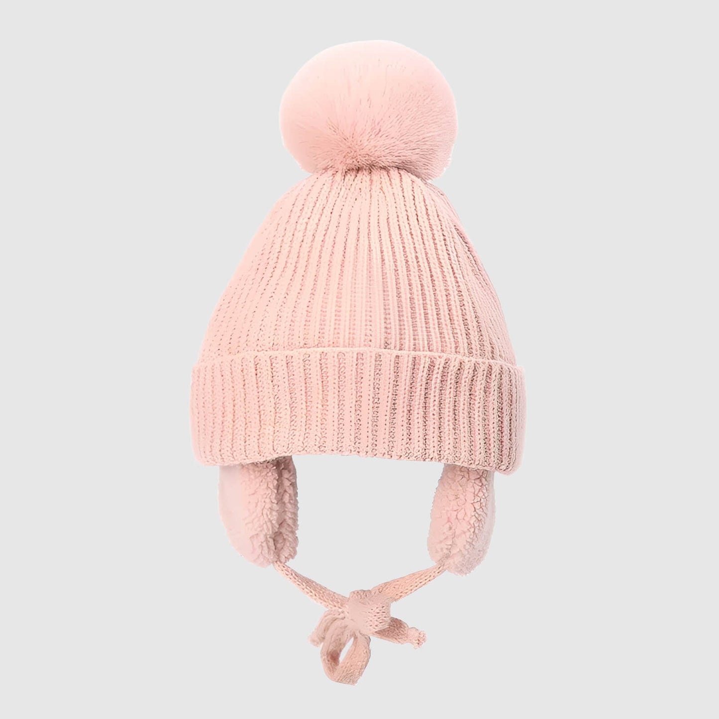 Bonnet enfant pompon – bien chaud avec cache-oreilles