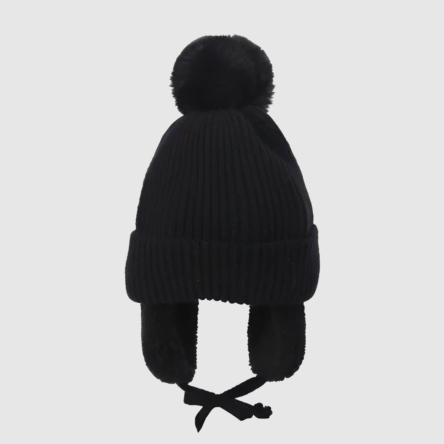 Bonnet enfant pompon – bien chaud avec cache-oreilles