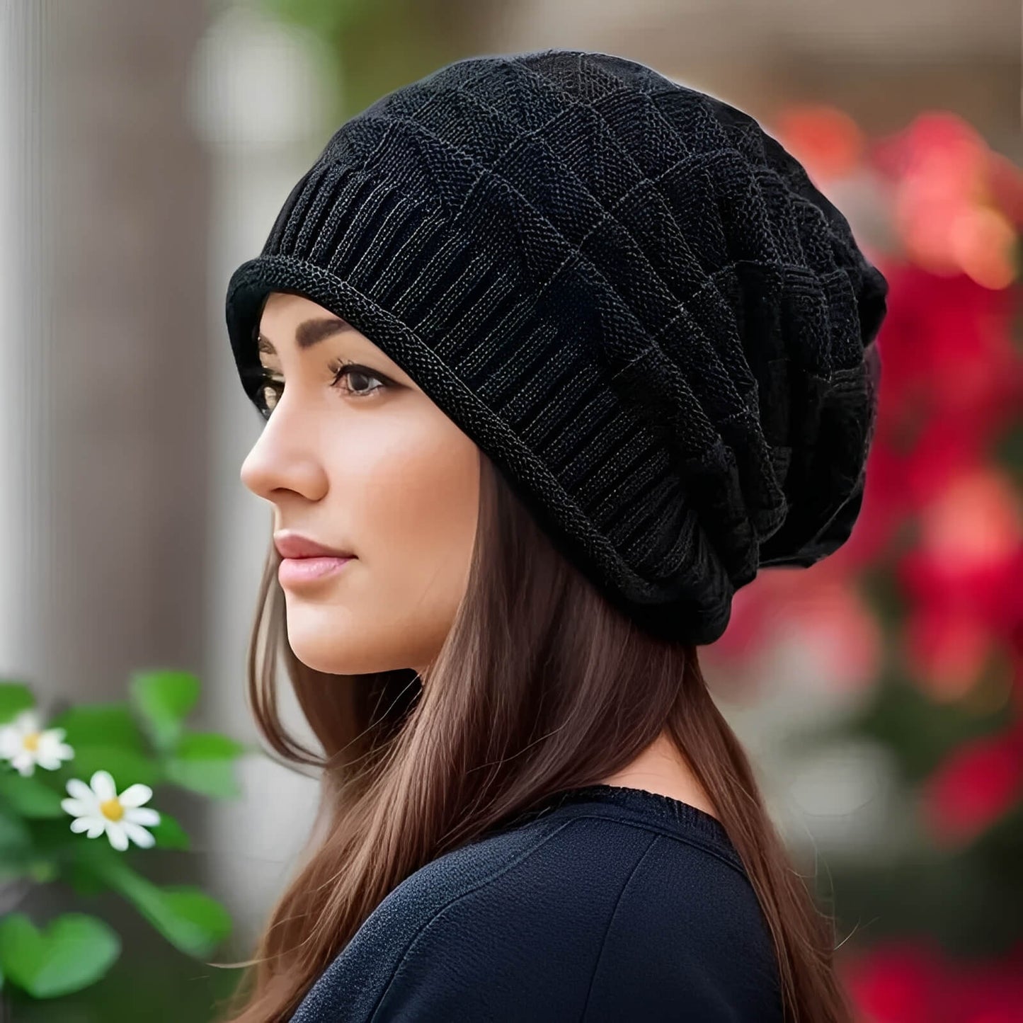 Bonnet léger pour femme en maille souple