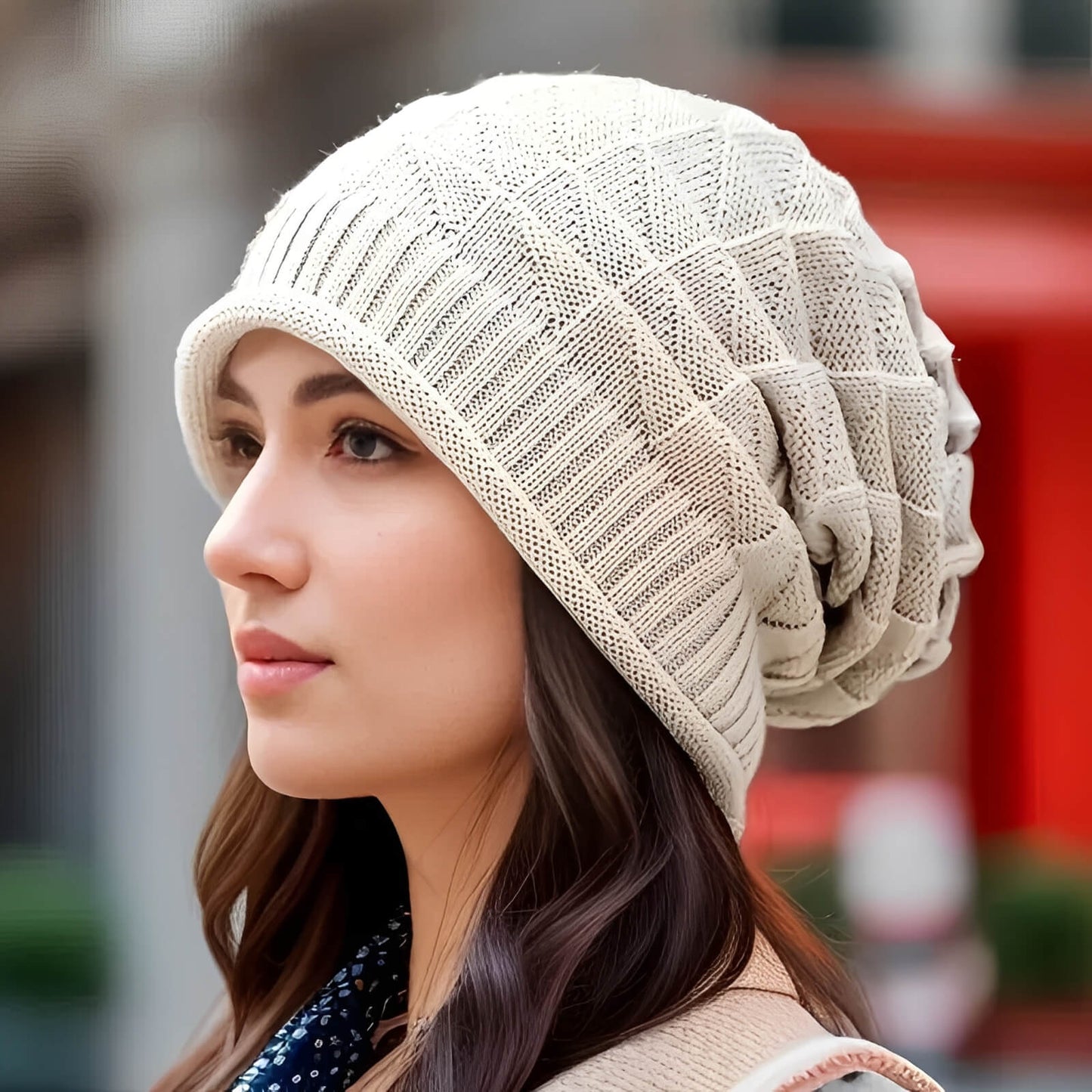 Bonnet léger pour femme en maille souple