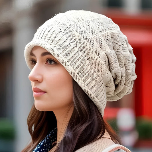Bonnet léger pour femme en maille souple