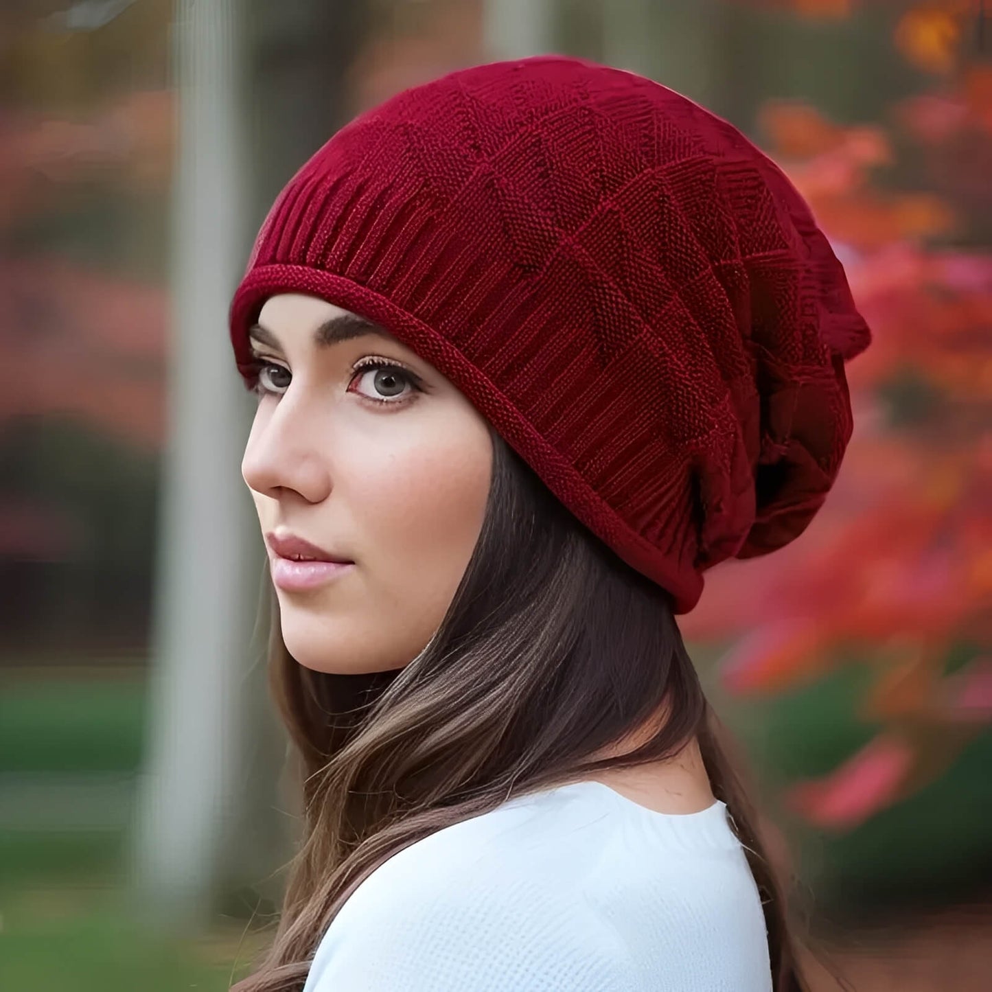 Bonnet léger pour femme en maille souple