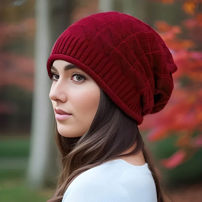 Bonnet léger pour femme en maille souple
