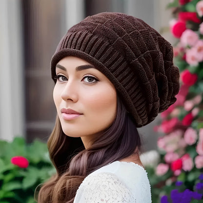 Bonnet léger pour femme en maille souple