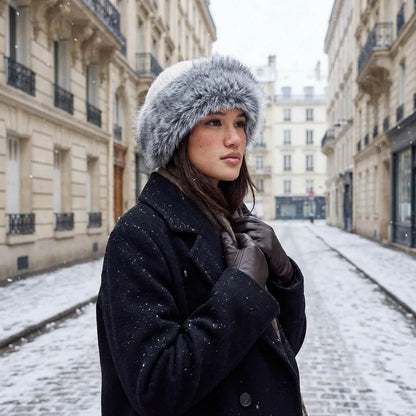 Bonnet russe en fausse fourrure – douceur et charme