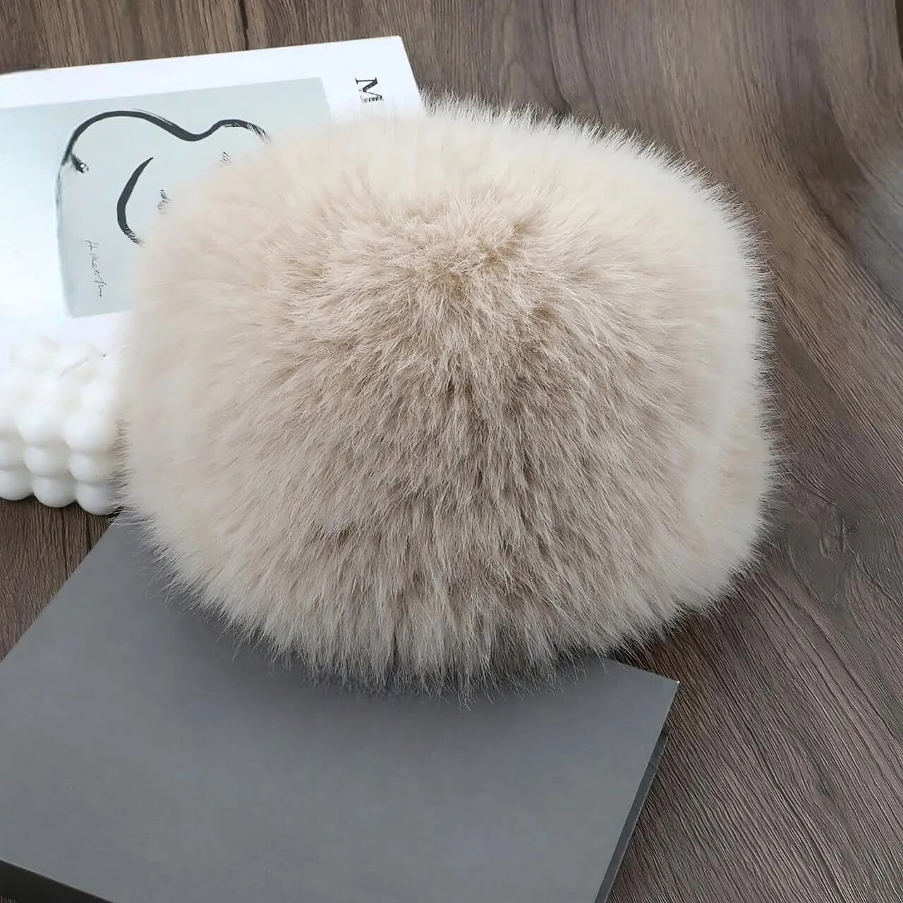 Bonnet russe d’hiver en fausse fourrure