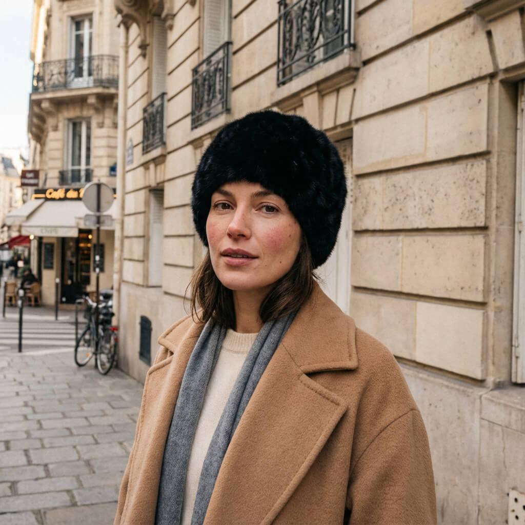 Bonnet russe en fausse fourrure – accessoire hivernal pour tous les jours