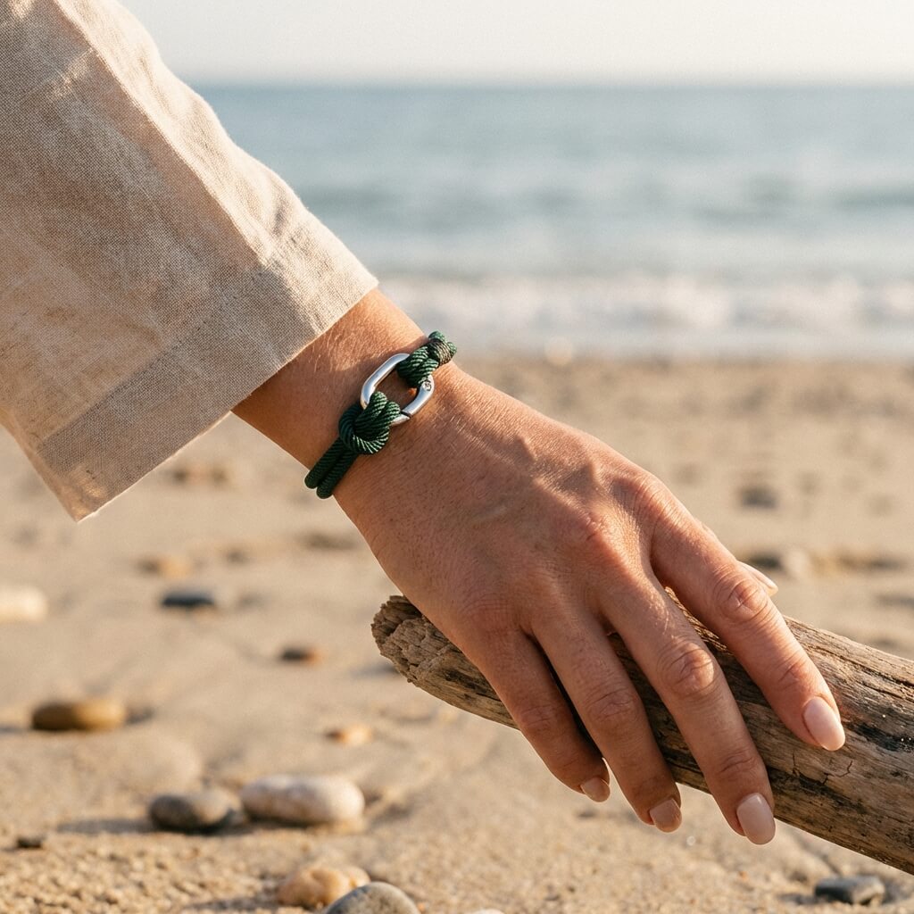 Bracelet nautique en corde fine