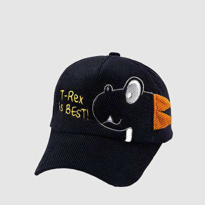 Casquette enfant dinosaure en velours côtelé – fun et protection au soleil