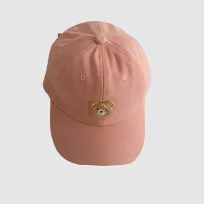 Casquette enfant ourson brodé – douceur et protection au soleil