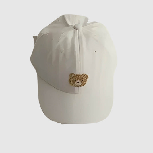Casquette enfant ourson brodé – douceur et protection au soleil