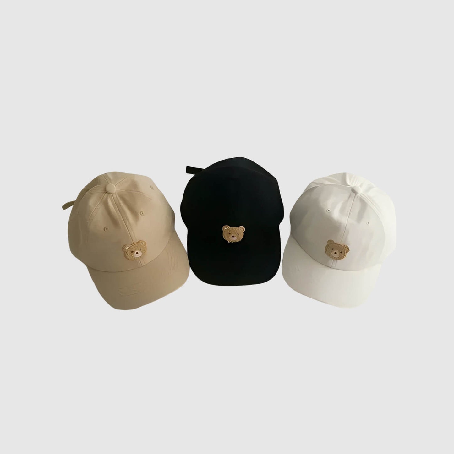 Casquette enfant ourson brodé – douceur et protection au soleil