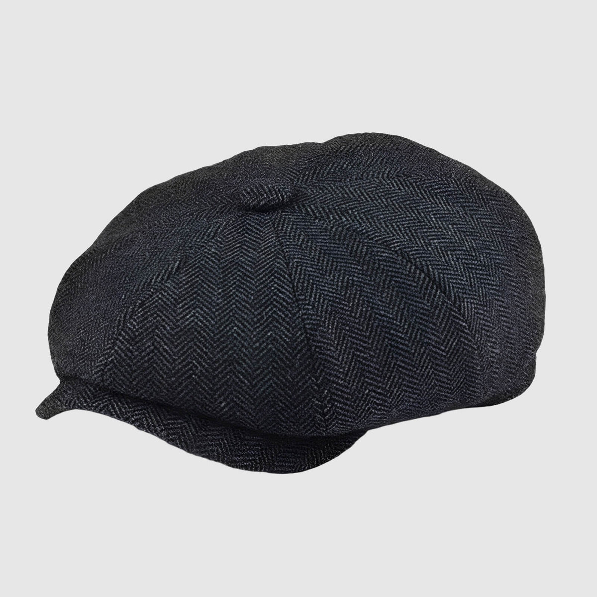 Casquette gavroche en tweed chevrons – style chauffeur rétro unisexe