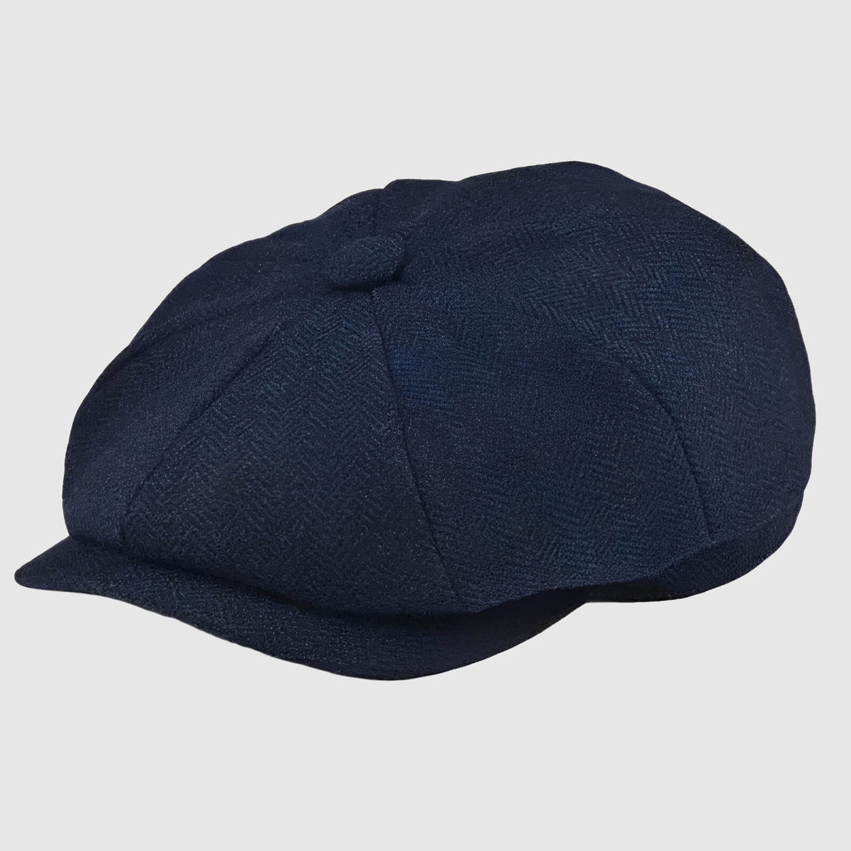Casquette gavroche en tweed chevrons – style chauffeur rétro unisexe