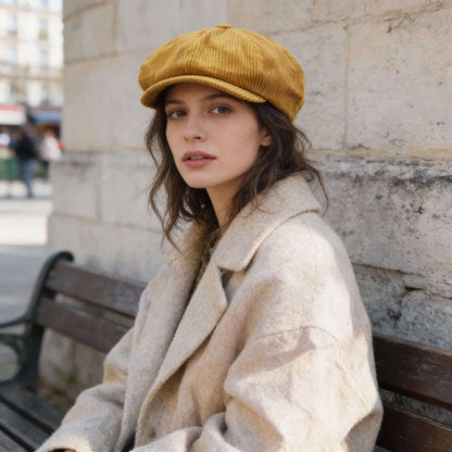 Casquette gavroche en velours côtelé – style rétro pour tous les jours