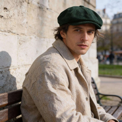 Casquette gavroche en velours côtelé – style rétro pour tous les jours