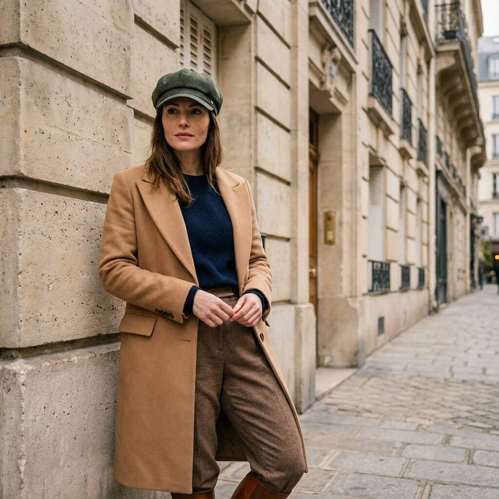 Casquette gavroche femme – unie, style Gatsby au quotidien