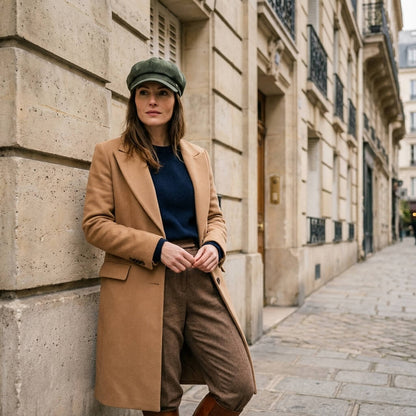 Casquette gavroche femme – unie, style Gatsby au quotidien