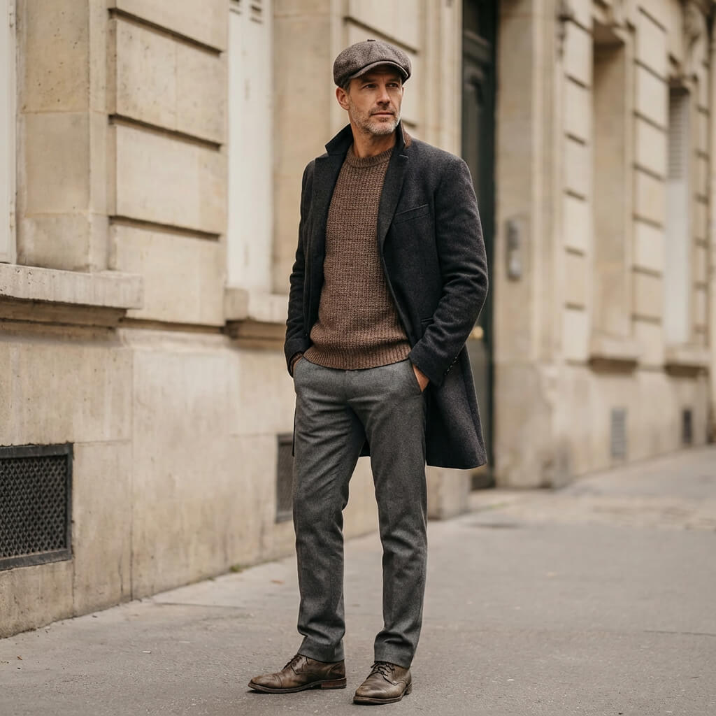 Casquette gavroche unisexe – rétro pour les looks habillés