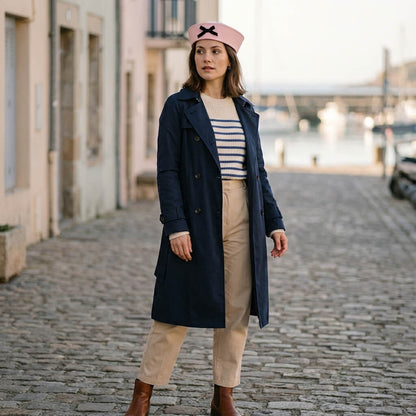 Casquette marin femme avec nœud