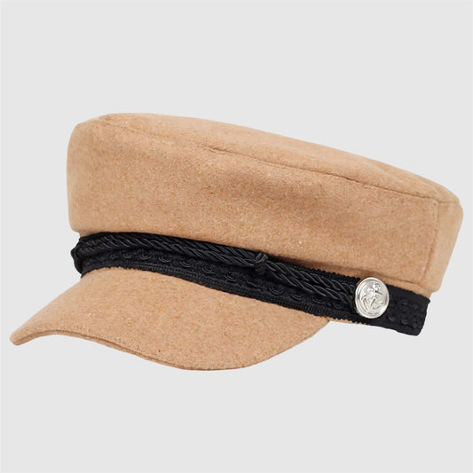 Casquette marin unisexe avec boucle décorative
