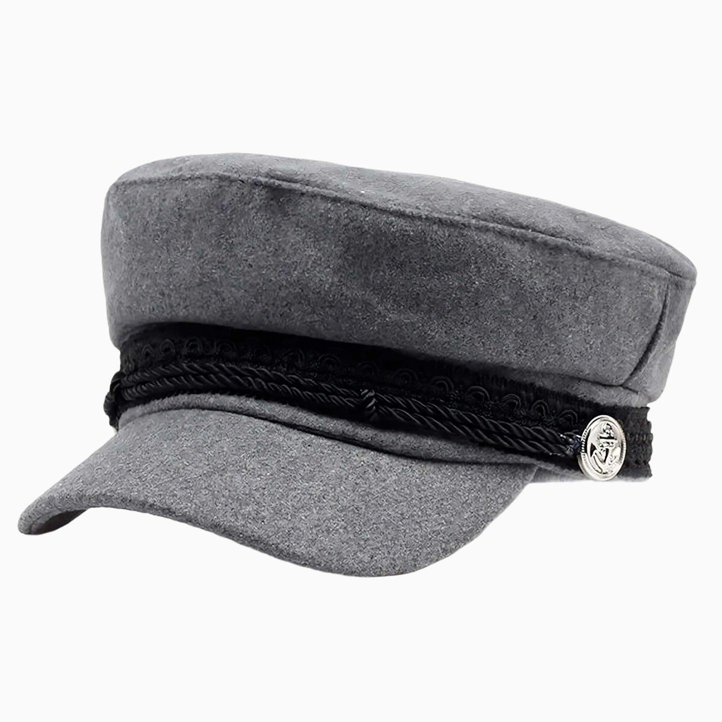 Casquette marin unisexe avec boucle décorative