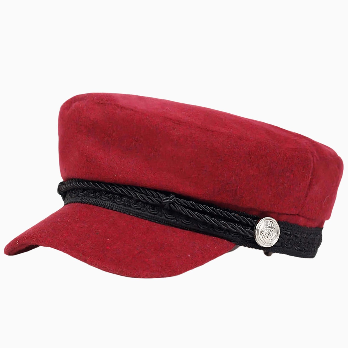 Casquette marin unisexe avec boucle décorative
