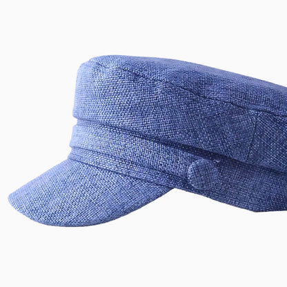 Casquette marin unisexe en lin léger