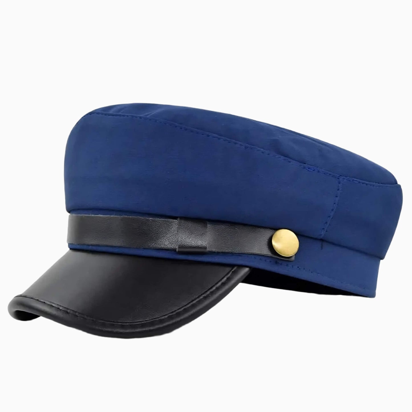 Casquette marin unisexe en similicuir élégant