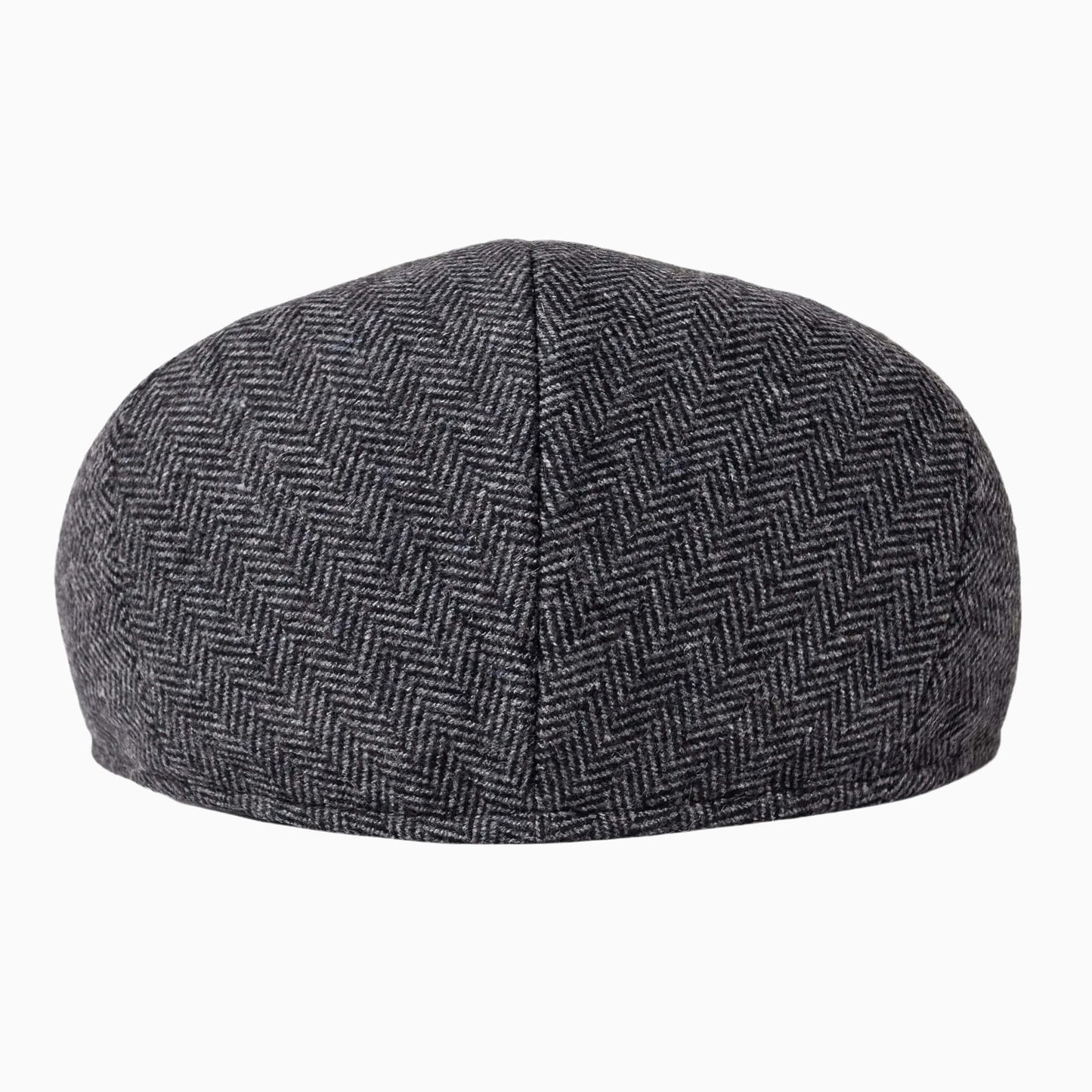 Casquette plate homme – motif chevrons, esprit tweed