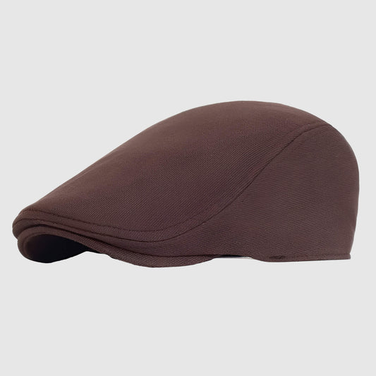 Casquette plate unisexe en coton – style rétro au quotidien