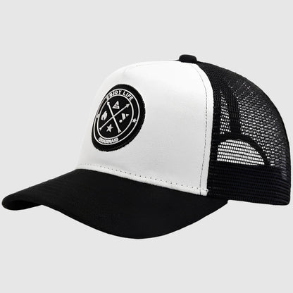 Casquette trucker à lettres – respirante pour l’été