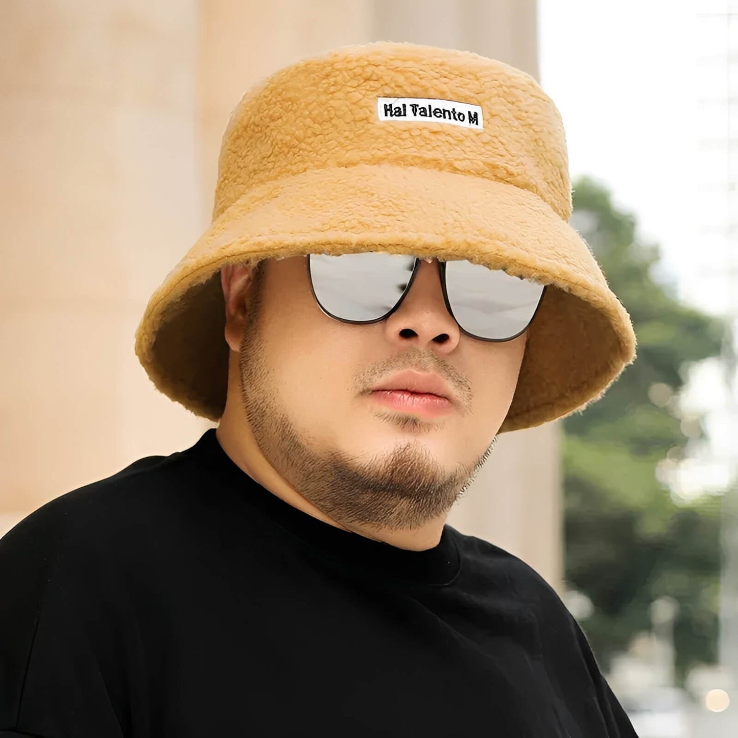 Chapeau bob d’hiver grande taille doublé polaire