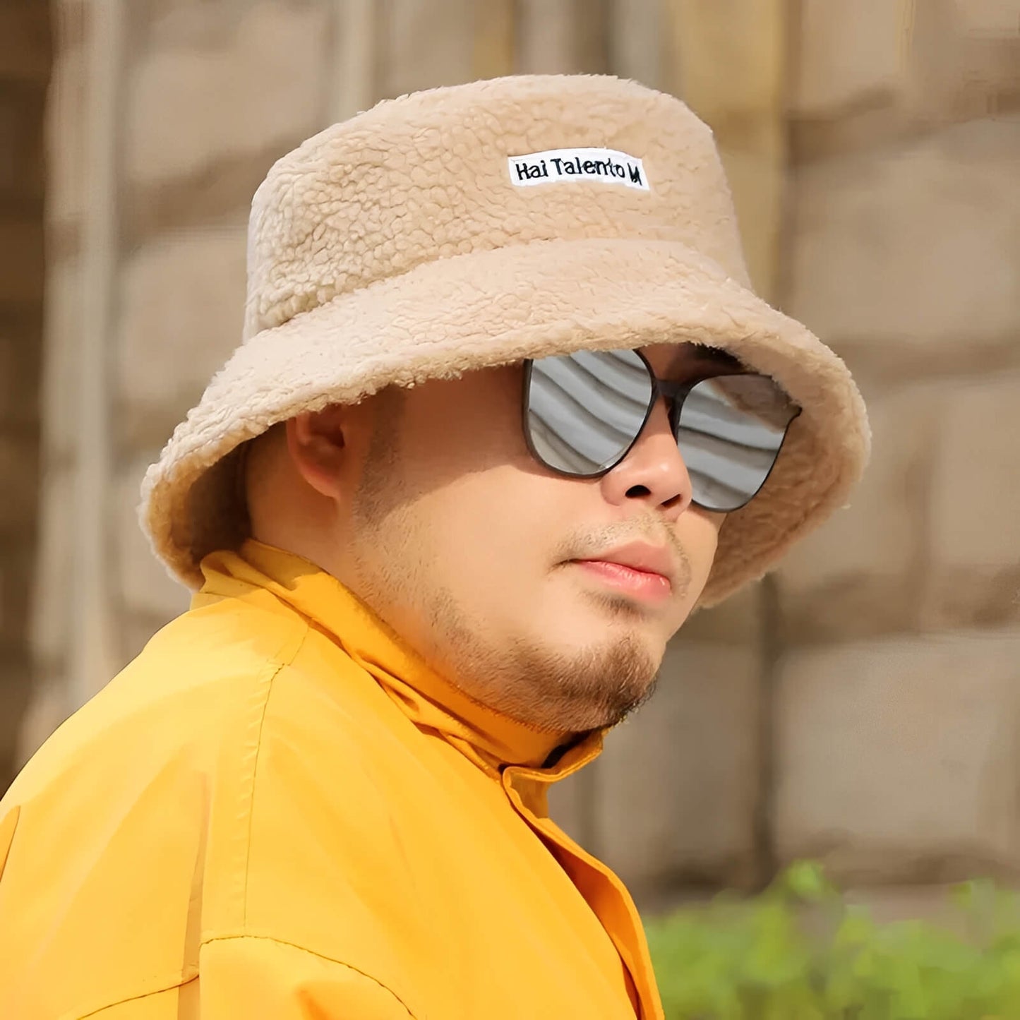 Chapeau bob d’hiver grande taille doublé polaire