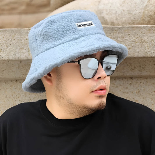 Chapeau bob d’hiver grande taille doublé polaire