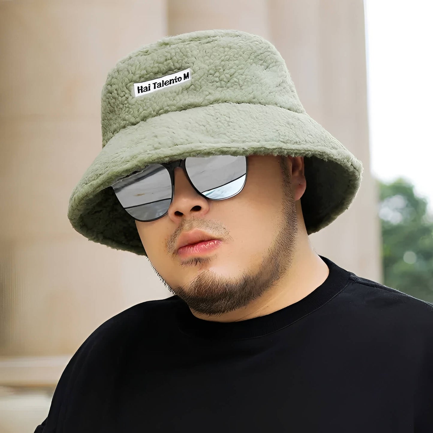 Chapeau bob d’hiver grande taille doublé polaire