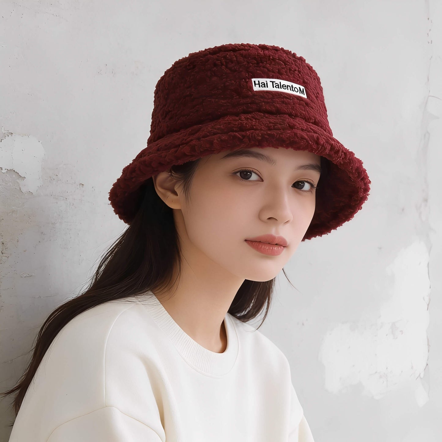 Chapeau bob en polaire chaude unisexe